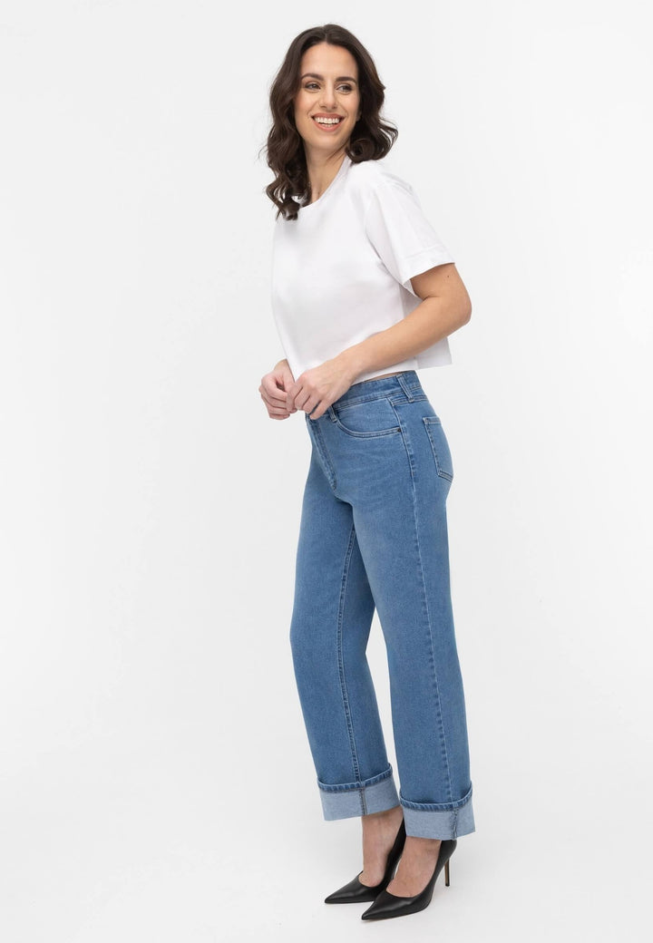 wonderjeans Loose Fit Blue Light washed