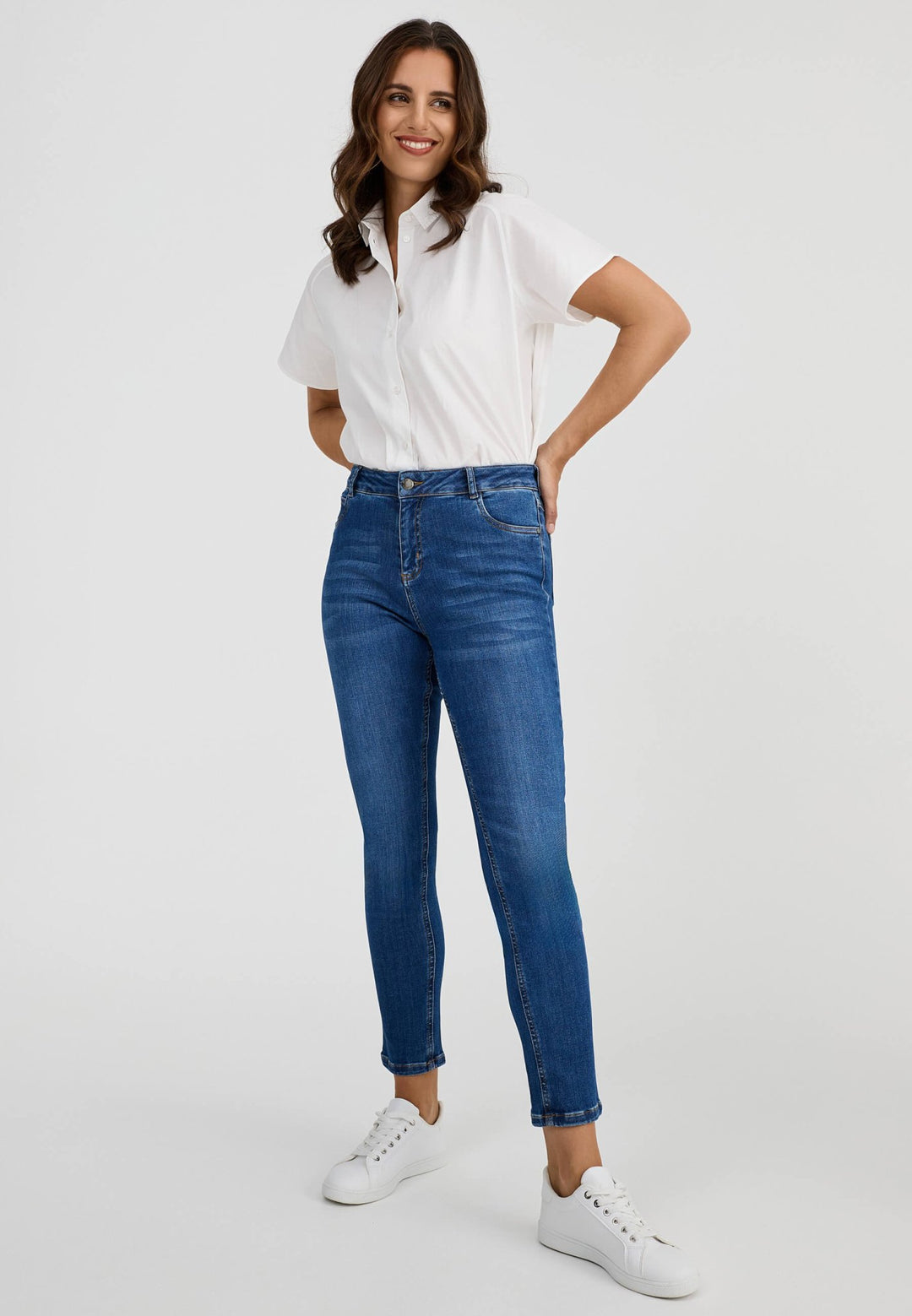 wonderjeans High Waist Stone Blue Super Wash