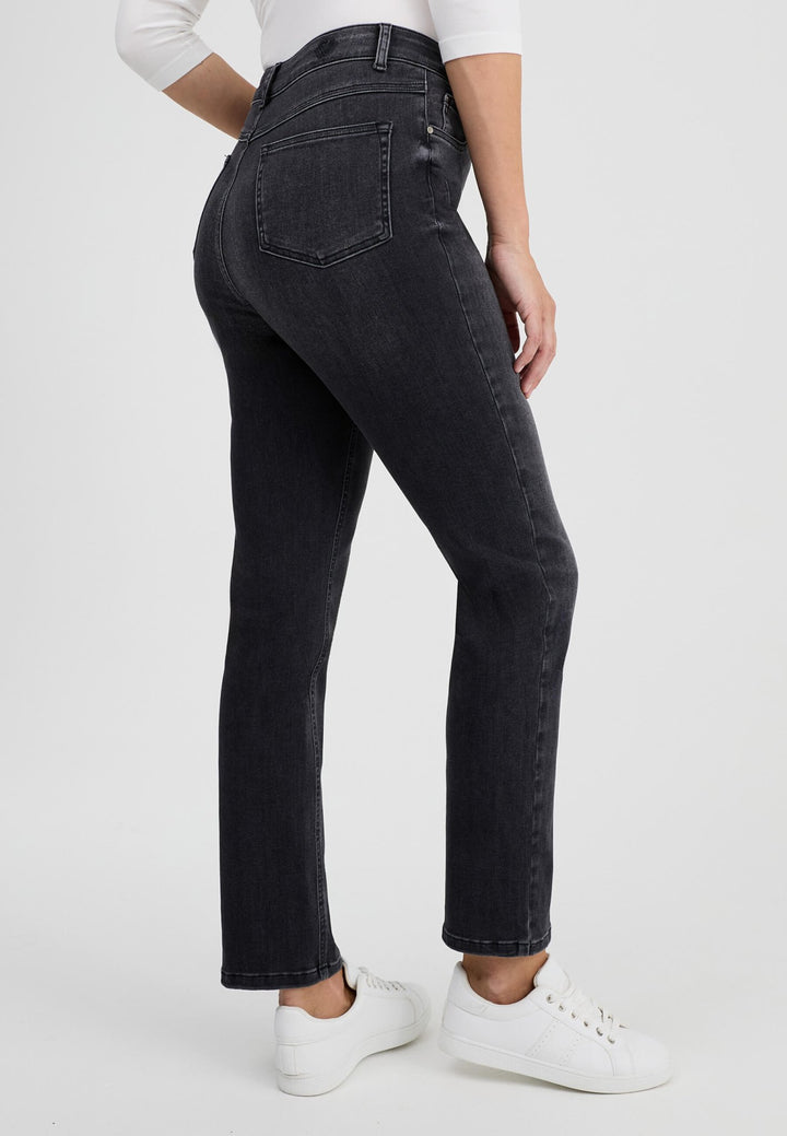 wonderjeans High Waist Straight Dark Grey Super Wash